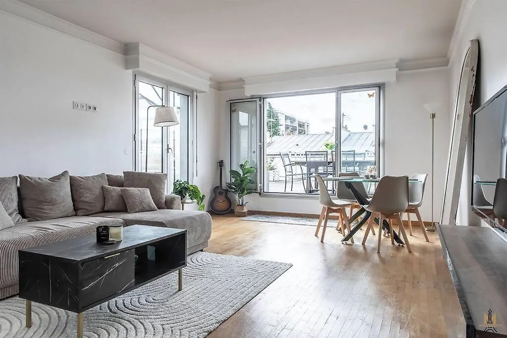 Magnificient Terrace 6 Pers Flat Apartment Paris France