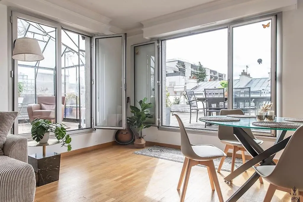 Magnificient Terrace 6 Pers Flat Apartment Paris 0*,  France